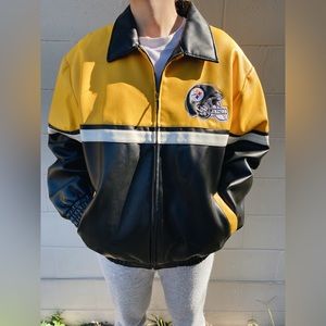 Pittsburgh Steelers Faux Leather Jacket